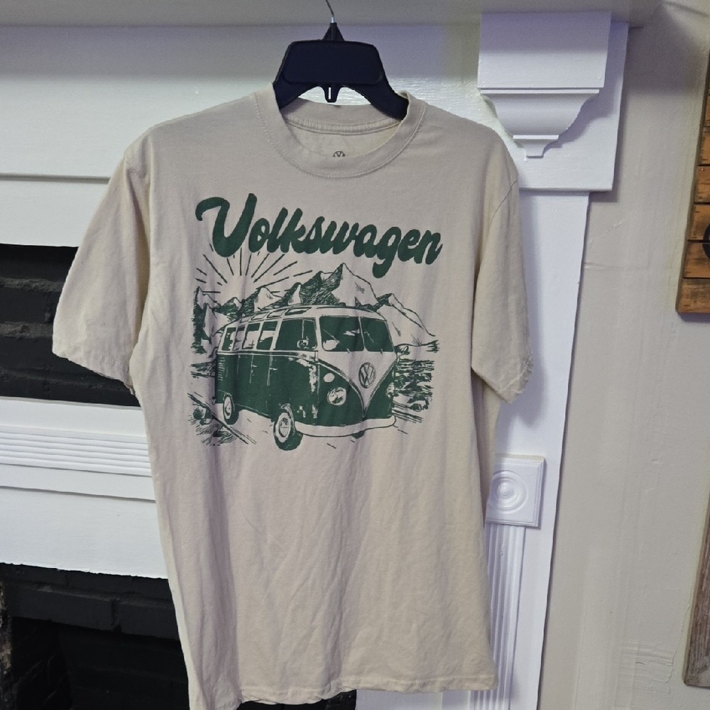 Volkswagen Cream and Green Men's T-Shirt
